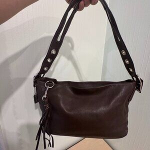 Vintage Coach Legacy East West Duffle – Mahogany Brown Leather